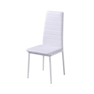 Ensemble de table à manger sept pièces noir et blanc