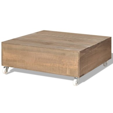 Table basse Bois massif Marron