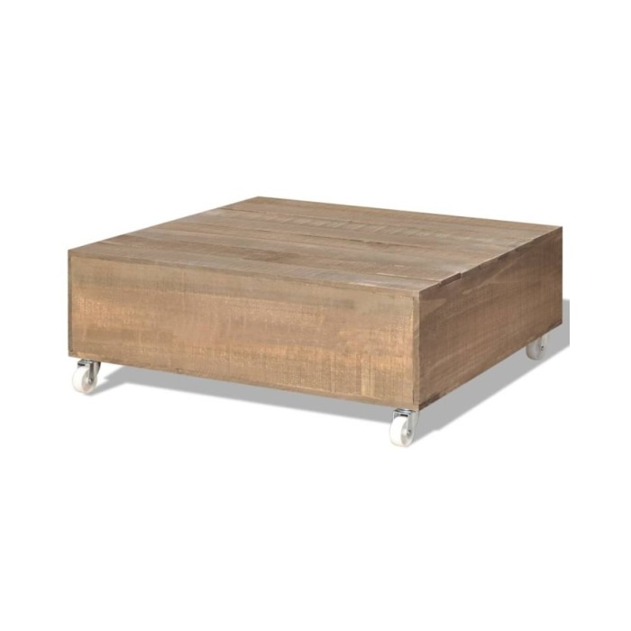Table basse Bois massif Marron
