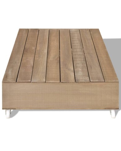 Table basse Bois massif Marron