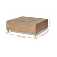 Table basse Bois massif Marron