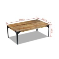 Table basse Bois de manguier 100 x 60 x 35 cm