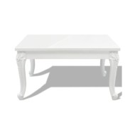 Table basse 80 x 80 x 42 cm Laquée Blanc