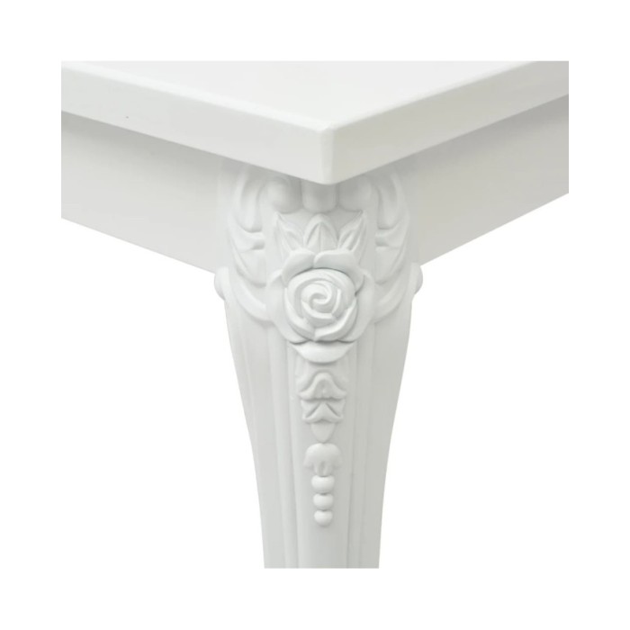 Table basse 80 x 80 x 42 cm Laquée Blanc