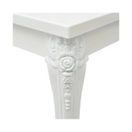 Table basse 80 x 80 x 42 cm Laquée Blanc