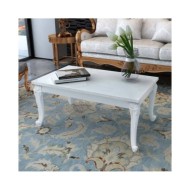 Table basse 100 x 60 x 42 cm Laquée Blanc