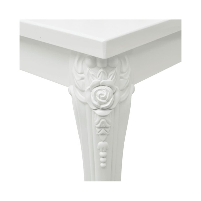 Table basse 100 x 60 x 42 cm Laquée Blanc