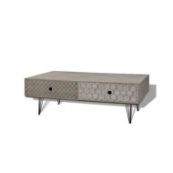 Table basse 100 x 60 x 35 cm gris