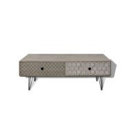 Table basse 100 x 60 x 35 cm gris