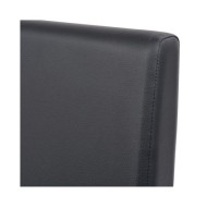 Table et chaises 7 pcs Cuir synthétique Chêne Noir