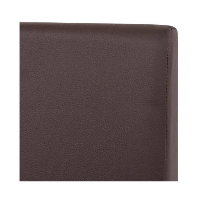 Table et chaises 7 pcs Cuir synthétique Chêne Marron
