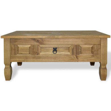Table basse Pin mexicain Gamme Corona 100 x 60 x 45 cm
