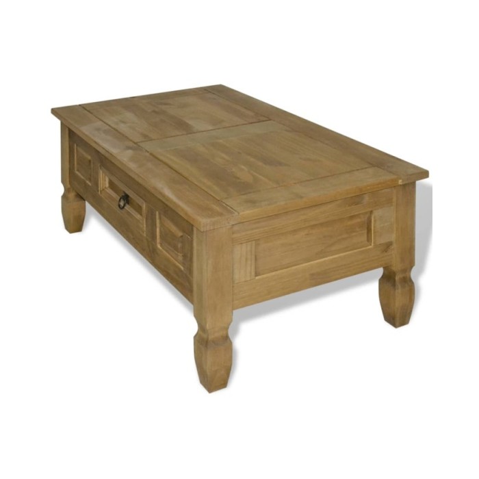 Table basse Pin mexicain Gamme Corona 100 x 60 x 45 cm
