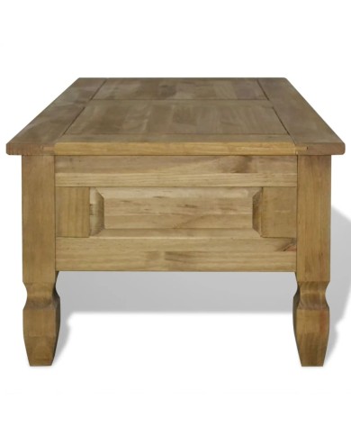 Table basse Pin mexicain Gamme Corona 100 x 60 x 45 cm