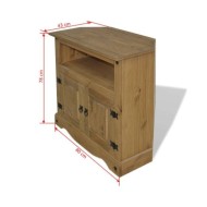 Table console Gamme Corona Pin mexicain 80x43x78 cm