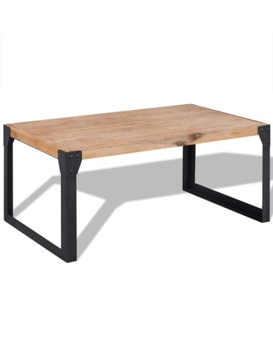 Table basse Bois d'acacia massif 100 x 60 x 45 cm
