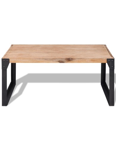 Table basse Bois d'acacia massif 100 x 60 x 45 cm