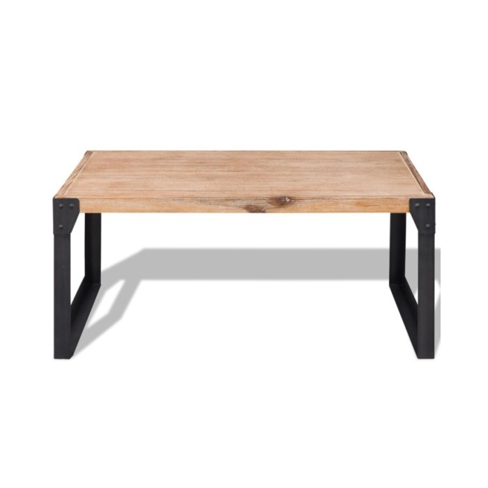 Table basse Bois d'acacia massif 100 x 60 x 45 cm