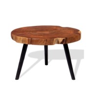 Table basse Bois d'acacia massif (55-60) x 40 cm