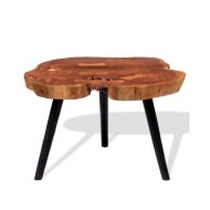 Table basse Bois d'acacia massif (55-60) x 40 cm