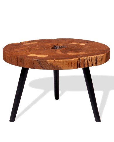 Table basse Bois d'acacia massif (55-60) x 40 cm