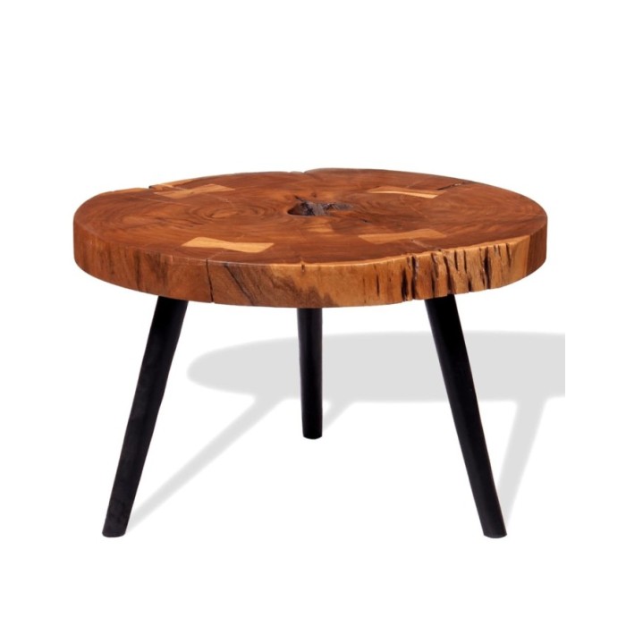 Table basse Bois d'acacia massif (55-60) x 40 cm