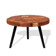 Table basse Bois d'acacia massif (55-60) x 40 cm