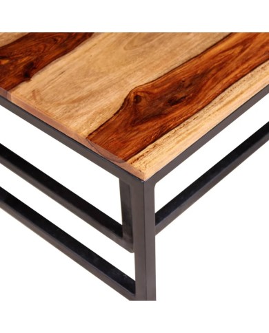 Ensemble de table basse gigogne 2 pcs Bois massif de Sesham