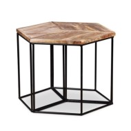 Table basse Bois de manguier massif 56x48x40 cm