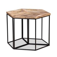Table basse Bois de manguier massif 56x48x40 cm
