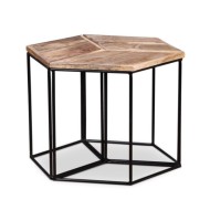 Table basse Bois de manguier massif 56x48x40 cm
