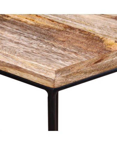 Table basse Bois de manguier massif 56x48x40 cm