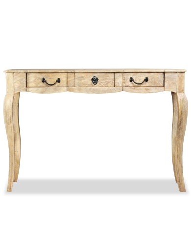 Table console Bois de manguier massif 120 x 50 x 80 cm