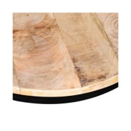 Table basse 2 pcs Bois de manguier brut Rond 40/50 cm