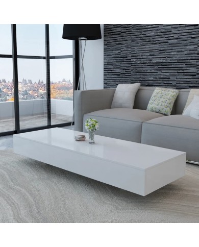 Table basse Haute brillance Blanc  