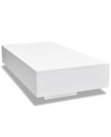 Table basse Haute brillance Blanc  