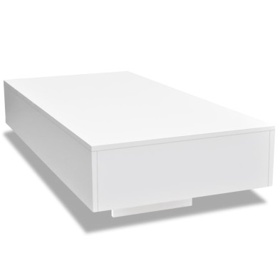 Table basse Haute brillance Blanc  
