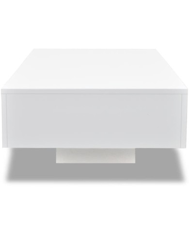 Table basse Haute brillance Blanc  