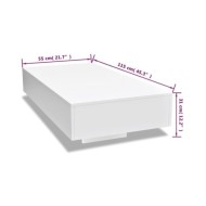 Table basse Haute brillance Blanc  