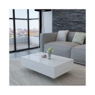 Table basse Haute brillance Blanche  