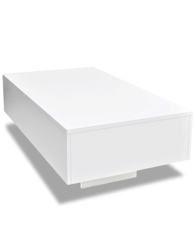 Table basse Haute brillance Blanche  