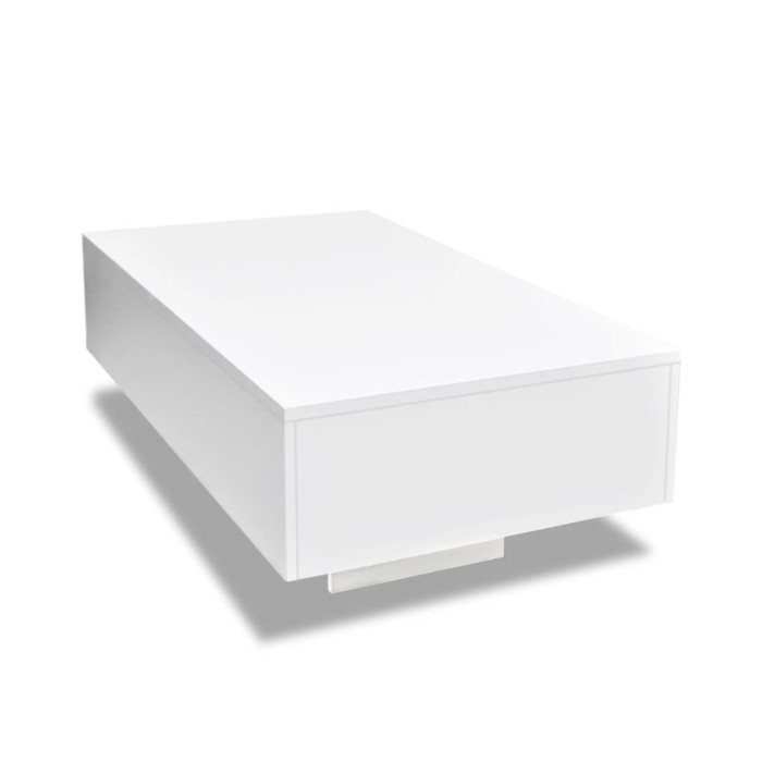 Table basse Haute brillance Blanche  