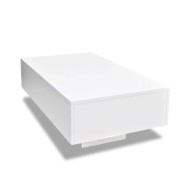 Table basse Haute brillance Blanche  
