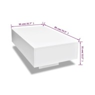 Table basse Haute brillance Blanche  