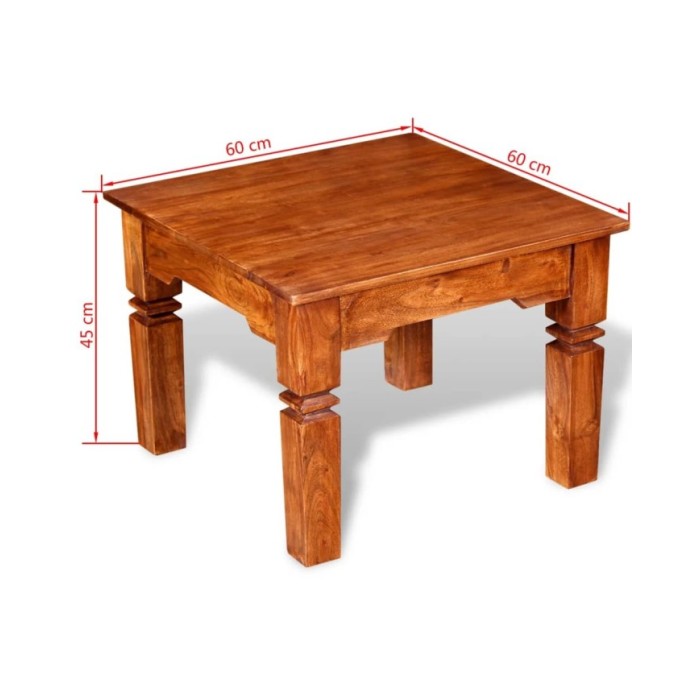Table basse Bois massif 60 x 60 x 45 cm
