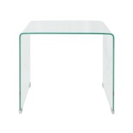 Table basse 49,5 x 50 x 45 cm Verre trempé Transparent