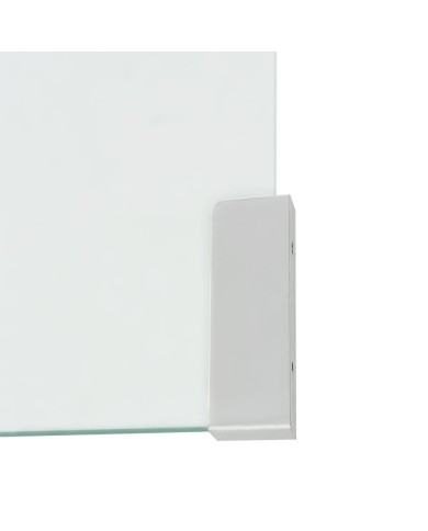 Table basse 49,5 x 50 x 45 cm Verre trempé Transparent