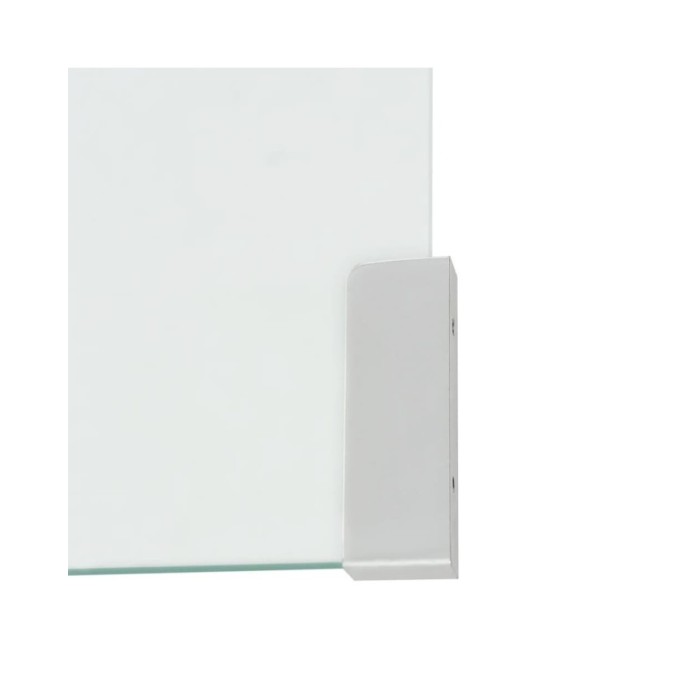 Table basse 49,5 x 50 x 45 cm Verre trempé Transparent