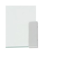 Table basse 49,5 x 50 x 45 cm Verre trempé Transparent