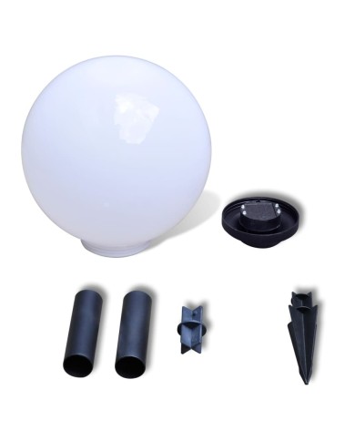 Lampes d'allée à LED 2 pcs 30 cm avec piquet de sol
